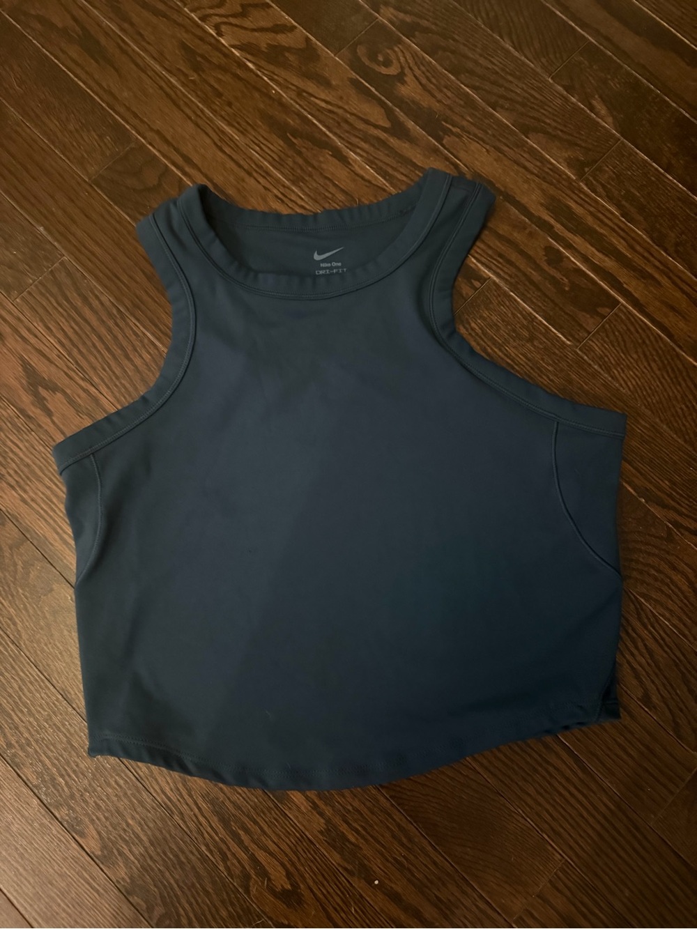 Nike Women's Dry Fit Dark Navy Performance Crop Tank